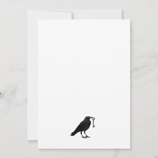 ゴシック ハロウィン 招待状 (裏面)