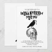 ゴシック ハロウィン 招待状 (正面/裏面)