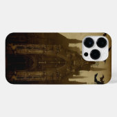 ゴシック/ハロウィーン/こうもり電話ケース iPhoneケース (裏面横)