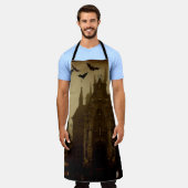 ゴシック/ハロウィーン/秋/カボチャ エプロン (着用した状態)