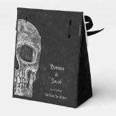 ゴシック ハーフ スカル クール ブラック アンド ホワイト グランジ フェイバーボックス (裏面サイド)