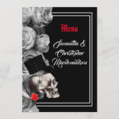 ゴシック、バイクもしくは自転車に乗る人、またはロック結婚ブラックのメニュー メニュー (正面)