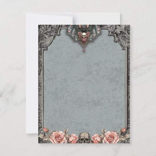 ゴシック バット ウェディング サンクス カード (裏面)