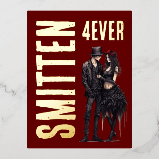 ゴシック・バレンタインデー 箔シーズンポストカード (正面)