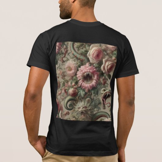 ゴシック+ビクトリアン様式の貪欲なる緑の者たち Tシャツ (裏面)