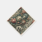 ゴシック+ビクトリア調の夜の公園の見知らぬ人々 スタンダードカクテルナプキン (角)