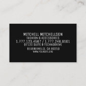 ゴシック·ピザッツ 名刺 (裏面)