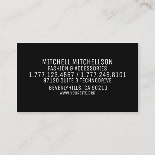 ゴシック·ピザッツ 名刺 (裏面)