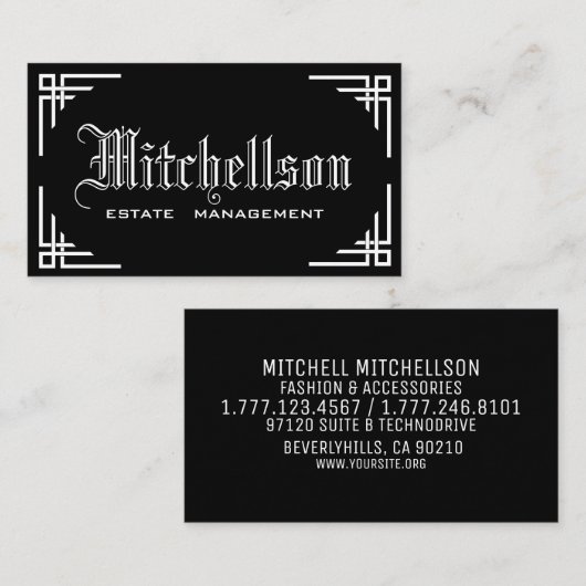 ゴシック·ピザッツ 名刺 (正面/裏面)