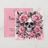 ゴシック ピンクオウィーン 招待状 (正面/裏面)