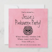 ゴシック ピンクオウィーン 招待状 (裏面)