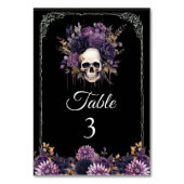 ゴシック フラワースカル ハロウィン ウェディング テーブルナンバー (裏面)