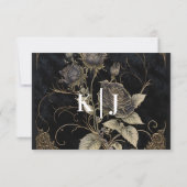 ゴシック フラワーズ 出欠カード (裏面)