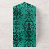 ゴシック フラワー オールインワン 招待状 (外側)