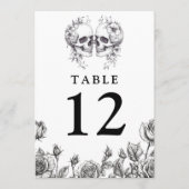 ゴシック フラワー スカル テーブルナンバー (裏面)