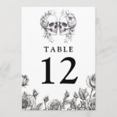 ゴシック フラワー スカル テーブルナンバー (正面)