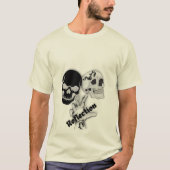 ゴシック フラワー スカル Tシャツ (正面)