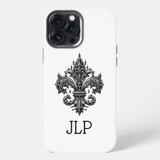 ゴシック・フルール・ド・リス iPhoneケース iPhone 13 Pro Maxケース (裏面)