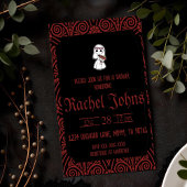 ゴシック ブライズ シャワー スケルトン 招待状