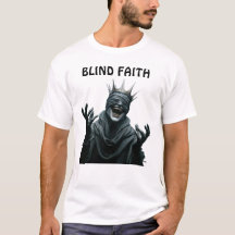 ゴシック・ブラインド・フェイス・ダーク・ファンタジーTシャツ