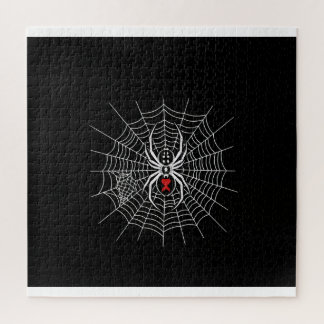 ゴシック ブラックウィドウ スパイダー ハート ウェブ ヴィンテージ エステティック ジグソーパズル