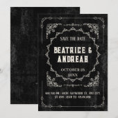 ゴシック・ブラックバロック セーブザデート (正面/裏面)