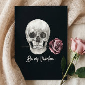ゴシック ブラック スカル 骸骨 ローズ バレンタインデー シーズンカード