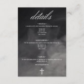 ゴシック ブラック＆ホワイト 墓地 死までの詳細 エンクロージャーカード (裏面)