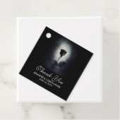 ゴシック ブラック ローズ 血が滴る 不気味な ウェディング フェイバータグ (インサイチュ)