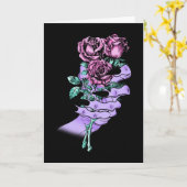 ゴシック・ブーケ・グリーティングカード(無地) カード (黄色い花)