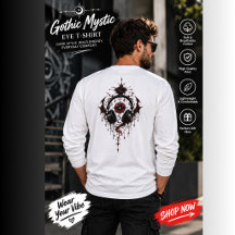 ゴシック ミスティック アイ Tシャツ - ダーク ファンタジー オカルト サイ