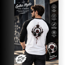 ゴシック ミスティック アイ Tシャツ - ダーク ファンタジー オカルト サイ