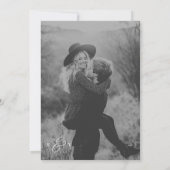 ゴシック・ラブ・タイムズ・モノグラム新聞写真結婚の写真 セーブザデート (裏面)