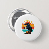 ゴシック ラベン 面白い ハロウィン F カウ F コーヒー 缶バッジ (正面&裏面)