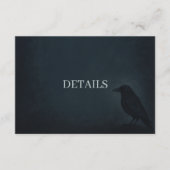 ゴシック ラヴェン ウェディング ディテール 封入カード エンクロージャーカード (正面)