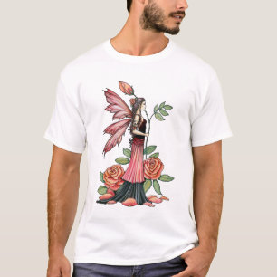 ゴシック レッドローズ フェアリー トートバッグ by モリー・ハリソン tシャツ