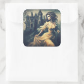 ゴシック・ロマンスシーン不気味キャッスルホラー スクエアシール (バッグ)