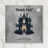 ゴシック ヴィクトリアン 幽霊屋敷 ハロウィン 感謝 フェイバータグ (裏面)