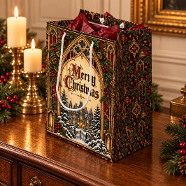 ゴシック・ヴィクトリア調のメリークリスマス ギフトバッグ