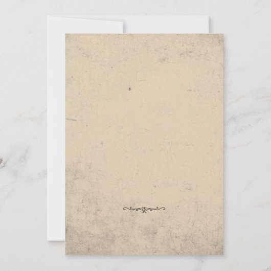 ゴシック ヴィンテージ ウェディング セーブザデート (裏面)