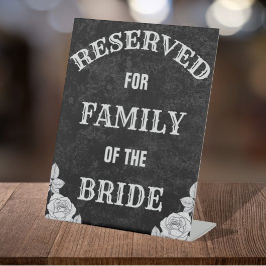 ゴシック、ヴィンテージ、ハロウィン結婚の予約 台座サイン