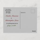 ゴシック，ヴィンテージ,ビクトリアンレッドローズ，ダークロマンス ポストカード (裏面)