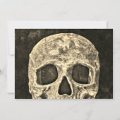 ゴシック 人間 ドクロ 誕生日パーティ RIP 20代に別れを 招待状 (裏面)