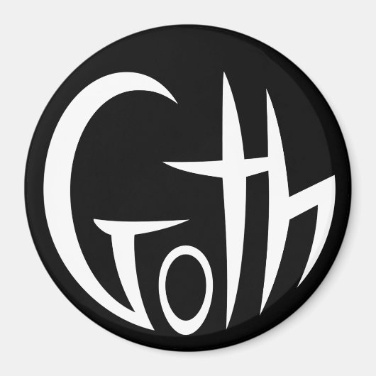 ゴシック(尖ったレタリング) マグネット (正面)