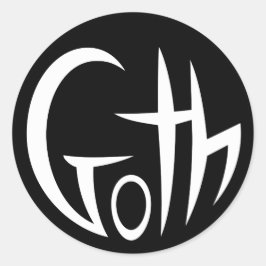 ゴシック(尖ったレタリング) ラウンドシール