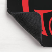 ゴシック(尖ったレタリング) （赤） マウスパッド (コーナー)