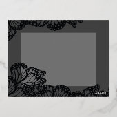 ゴシック(昆虫)オオカバマダラ、モナーク箔サンキューカード 箔シーズンポストカード (裏面)