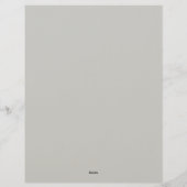 ゴシック＋赤白花＋ドクロ文房具 レターヘッド (裏面)