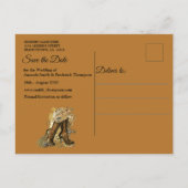 ゴシック – Steampunk On leather日付を保存 案内ポストカード (裏面)