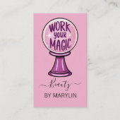 ゴシック「Work Your 魔法」美しいとメイクアップ 名刺 (正面)